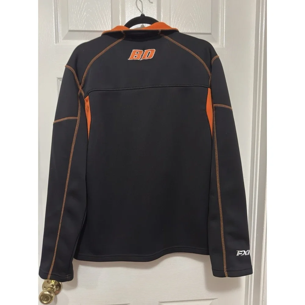 FXR Racing Boon‎ Docker Full Zip Jacket L Black Orange Snowmobile Ski Snowboard